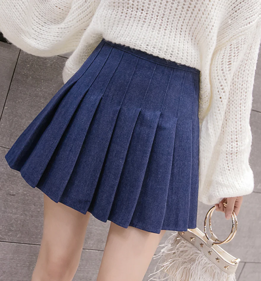 Cute A Line Pleated Skirt P338 - Image 7