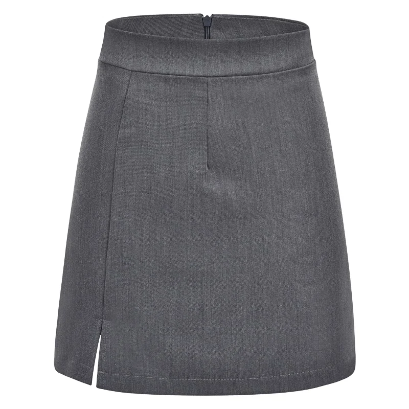 Sexy high-waisted slit hip-covering skirt for women, anti-exposure A-line short skirt, one-step skirt P347 - Image 5