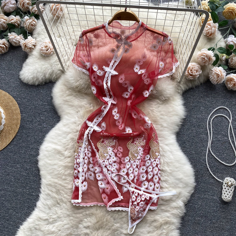 Sexy Short Sleeves Tight Summer Women Dress P088 - Image 3