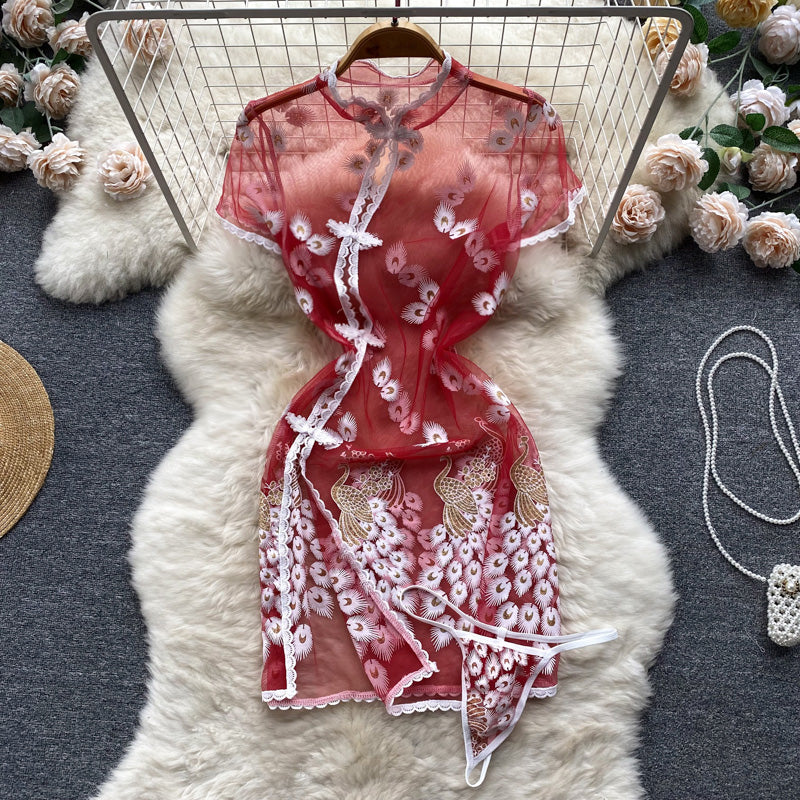 Sexy Short Sleeves Tight Summer Women Dress P088 - Image 4