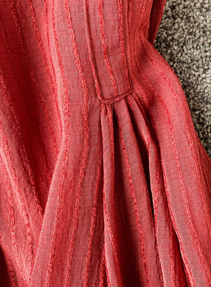 Simple A line backless dress fashion girl dress 041 - Image 9