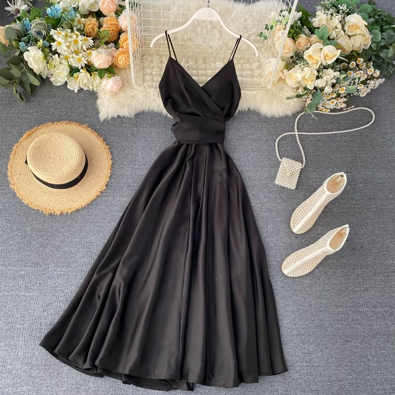 Stylish v neck backless dress summer dress 045 - Image 6