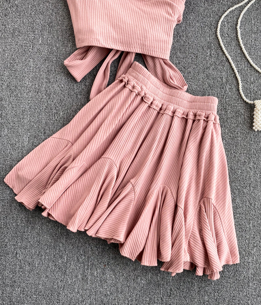 Two pieces dress summer dress 068 - Image 3